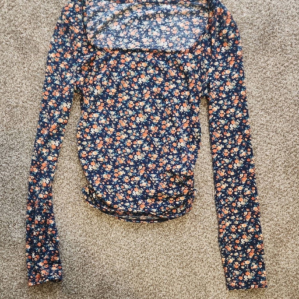 Floral Long Sleeve Women's Top